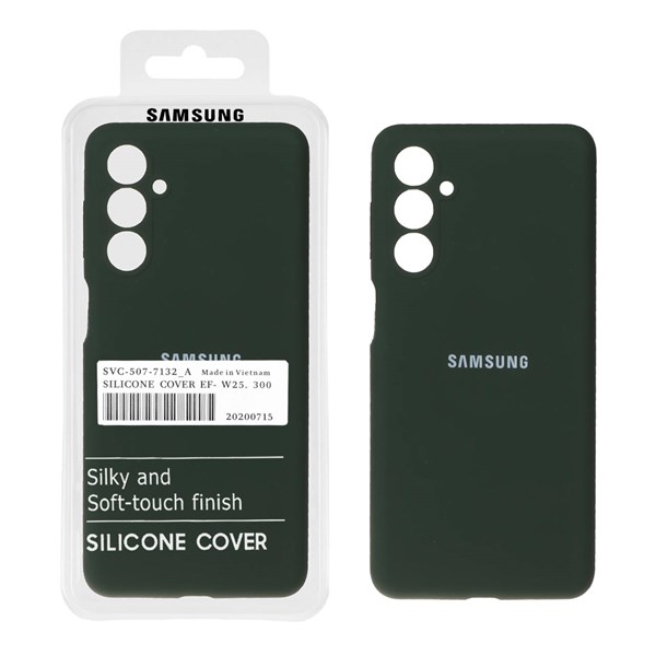 قاب سیلیکونی پاک کنی اورجینال درجه یک Samsung Galaxy M54 / F54 - سبز تیره (پک دار)